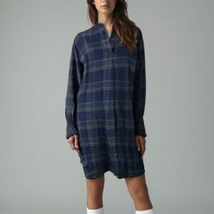 🌟UNIQLO COTTON PLAID DRESS S